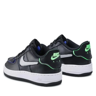 Nike Air Force Af1/1 GS Black/Metallic Silver/Lapis DH7341-001