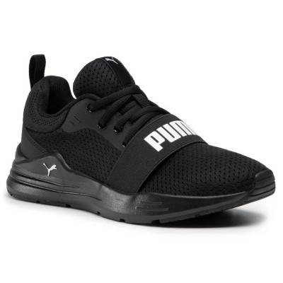 Puma Wired Run Jr Black/White 374214-01