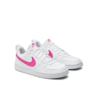 Nike Court Borough Low Recraft GS DV5456-113 Bianco / Fuxia