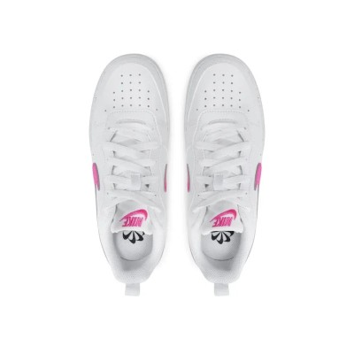 Nike Court Borough Low Recraft GS DV5456-113 Bianco / Fuxia