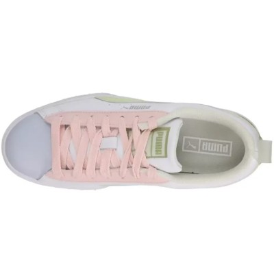 Puma Mayze Leather Pop Platform Womens 385591 02 White Arctic Ice