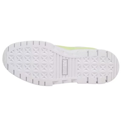 Puma Mayze Leather Pop Platform Womens 385591 02 White Arctic Ice