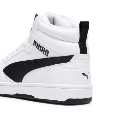 Puma Rebound V6 Mid JR Donna/Ragazzo 393831-02 White/Black