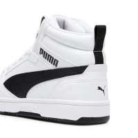 Puma Rebound V6 Mid JR Donna/Ragazzo 393831-02 White/Black