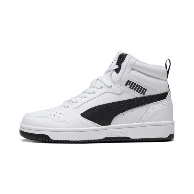 Puma Rebound V6 Mid JR Donna/Ragazzo 393831-02 White/Black