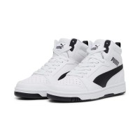 Puma Rebound V6 Mid JR Donna/Ragazzo 393831-02 White/Black