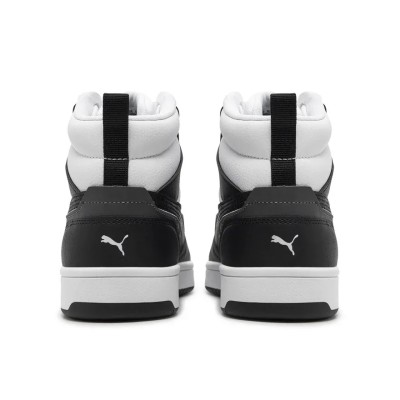 Puma Rebound V6 Mid JR Donna/Ragazzo 393831-01 Black/White