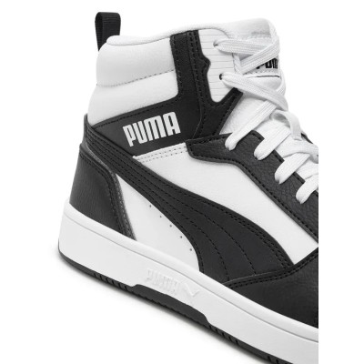 Puma Rebound V6 Mid JR Donna/Ragazzo 393831-01 Black/White