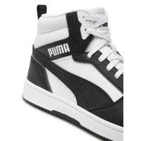 Puma Rebound V6 Mid JR Donna/Ragazzo 393831-01 Black/White