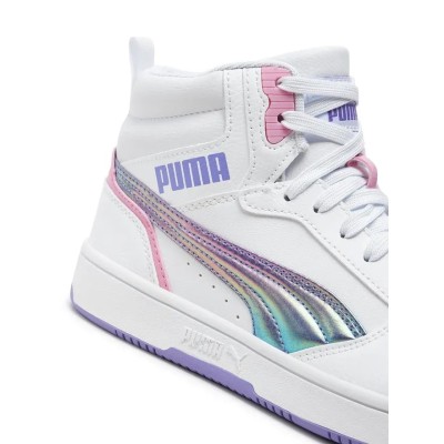 Puma Rebound V6 Mid Bouncy Sky JR Donna 398725-01 Bianco