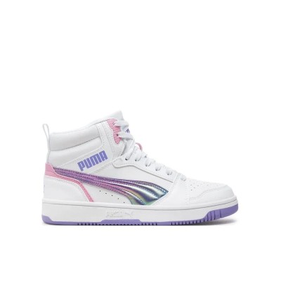 Puma Rebound V6 Mid Bouncy Sky JR Donna 398725-01 Bianco