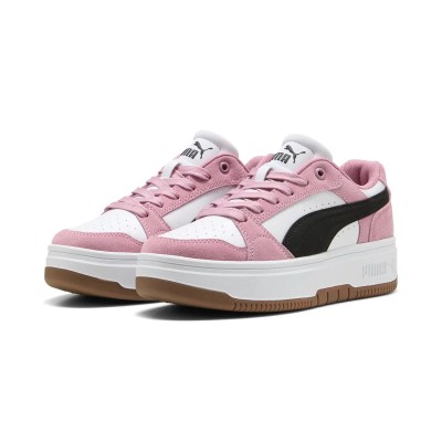 Puma Rebound Femme Low SD Donna 402593-02 Bianco/Rosa
