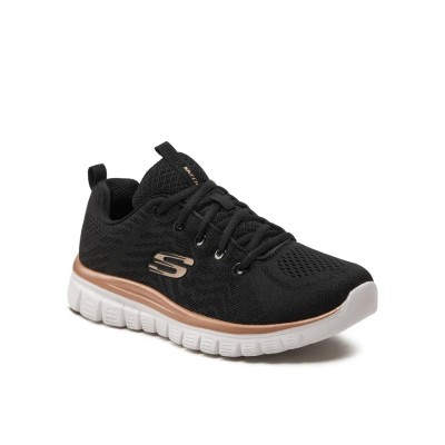 Skechers Sneakers Donna 12615/BKGD Nero