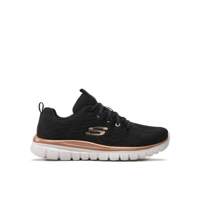 Skechers Sneakers Donna 12615/BKGD Nero
