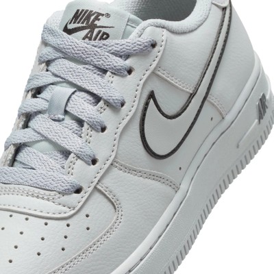 Nike Air Force 1 GS IF6158-077 Grigio Light Smoke Grey/Black