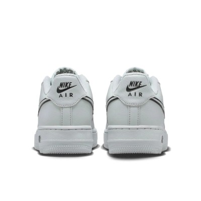 Nike Air Force 1 GS IF6158-077 Grigio Light Smoke Grey/Black