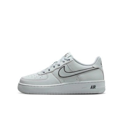 Nike Air Force 1 GS IF6158-077 Grigio Light Smoke Grey/Black