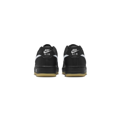 Nike Air Force 1 GS HQ1911-001 Black/White/Gum Brown