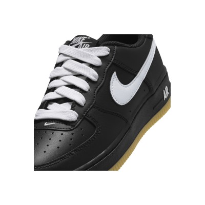 Nike Air Force 1 GS HQ1911-001 Black/White/Gum Brown