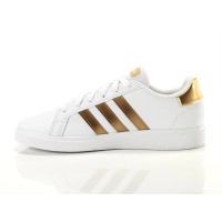 Adidas Grand Court 2.0 K  Donna white/matte gold GY2578