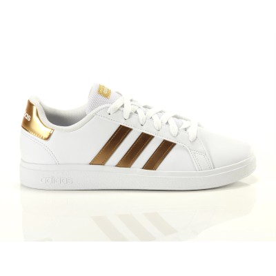 Adidas Grand Court 2.0 K  Donna white/matte gold GY2578