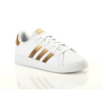 Adidas Grand Court 2.0 K  Donna white/matte gold GY2578