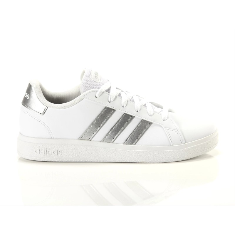 Adidas Grand Court 2.0 K Donna White/Silver GW6506