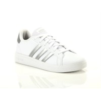 Adidas Grand Court 2.0 K Donna White/Silver GW6506