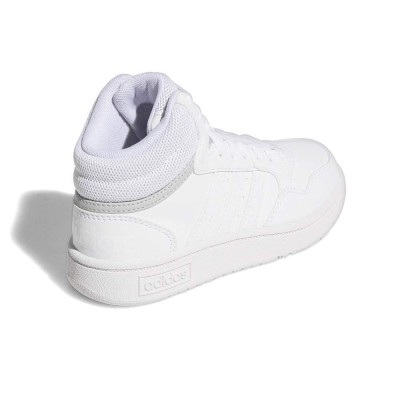 Adidas Hoops 3.0 Mid K Donna/Ragazzo Total White GW0401