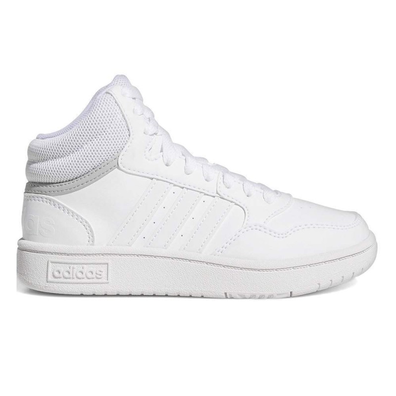 Adidas Hoops 3.0 Mid K Donna/Ragazzo Total White GW0401